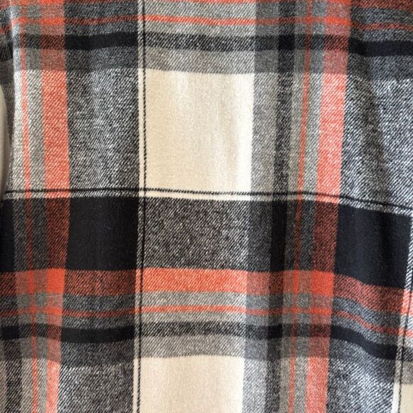 Anthropologie Eden & Olivia oversized plaid flannel button -up Jacket SZ S #2525 - Picture 8 of 14